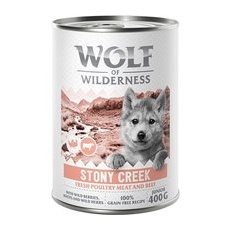 6x400g Pasăre cu vită Stony Creek Junior Expedition Wolf of Wilderness