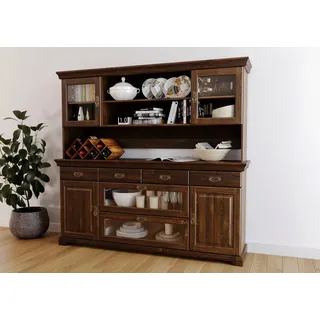 Home Affaire Buffet Rügen FSC® zertifiziertes Massivholz 180 x 168 x 40 cm BRAUN
