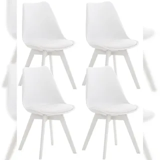 4er Set Linares Kunststoff - Farbe: weiß/weiß