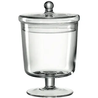 LEONARDO - Poesia - Dose auf Fuss/Dessertschale - Glas - Klar - (ØxH) 12,7 x 19,2 cm - Handgefertigtes Unikat