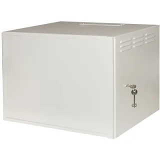 Connetto - Schrank 19" 6u Tür aus Eisen gegen Vandalismus mit einbruchsicherem Schloss grau cm 40x56x33 (TxBxH)