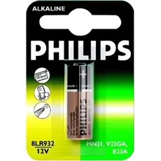 Philips Minicells Battery 8LR932/01B, Single-use battery, Alkaline, 12 V, 1 pc(s), 40 mm, 58 mm (1 Stk., Gerätespezifisch), Batterien + Akkus