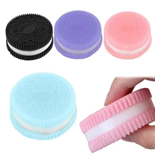 KYLOS 4 Stück Taba Squishy, Fufu Squishy, Squishy Squeeze Spielzeug, Keks Stressabbau Spielzeug, Ultraweiches Dekompressions Entlüftungsspielzeug, Antistress Spielzeug