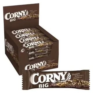 CORNY BIG dunkle Schoko-Cookies Müsliriegel 24 Riegel