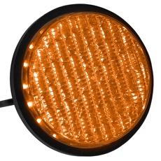PrimeMatik SM039 LED-Taschenlampe, IP65 100 mm, 220 V AC, Gelb