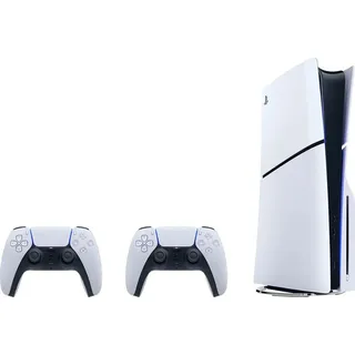 Sony PlayStation 5 Disk Edition 1.000 GB Schwarz/Weiß inkl. 2x DualSense Wireless-Controller