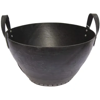 Metrox Holzkorb aus Gummi Höhe 34 cm oben 51 cm schwarz