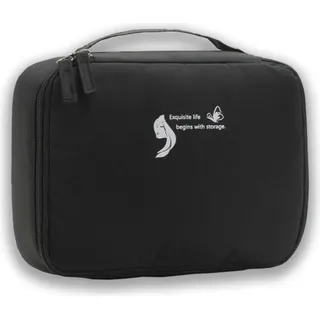Damen-Kosmetiktasche Faltbarer Organizer Schwarz KS30CZ - Schwarz