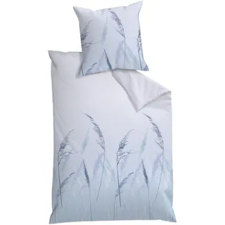 Dyckhoff Soft Pastel Flanell Blau 155 x 220 cm + 2 x 80 x 80 cm
