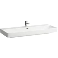 Laufen PRO S Waschtisch, 2 Hahnlöcher, mit Überlauf, 1200x460mm, H814965, Farbe: Weiß mit LCC Active