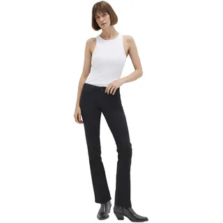 Mavi Damen Bella MID-Rise Jeans, Double Black Street, Mid-Rise, Slim Bootcut, 25W 30L