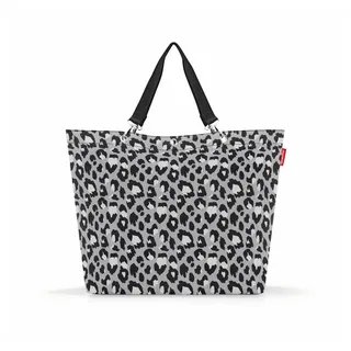 Reisenthel shopper XL leo nero – Geräumige Shopping Bag und edle Handtasche in einem – Aus wasserabweisendem Material