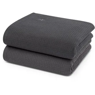 Ross Waffelpique Handtuch 50 x 100 cm grau