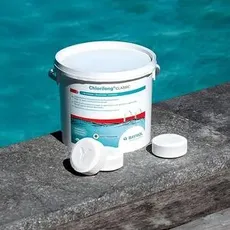 BAYROL Chlorilong CLASSIC - Pool Desinfektion - Chlortabletten 250g, sehr hoher Aktivchlor Gehalt, langsam löslich - 5 kg