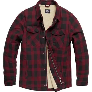 Vintage Industries Craft Sherpa kariert Rot L