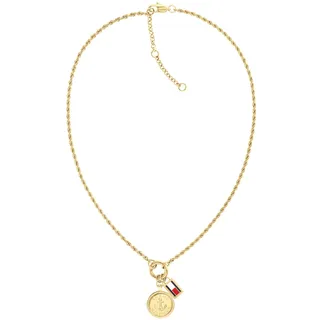 Tommy Hilfiger Halskette mit Anhänger Edelstahl Gelbgold