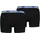 Basic Boxershorts schwarz/blue M 2er Pack