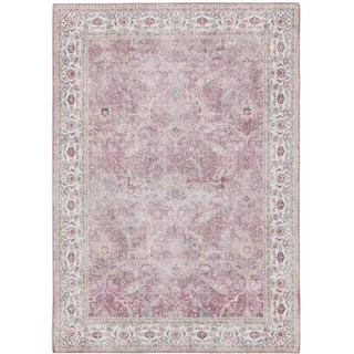 Kunstloft Teppich Laury Rosa 160x230 cm , Pink , Textil , Orientalisch , Rechteckig , 160x1 cm , Gots , waschbar , Teppiche und Böden, Teppiche