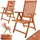 Gartenstuhl 55 x 70 x 106 cm braun 2 St.