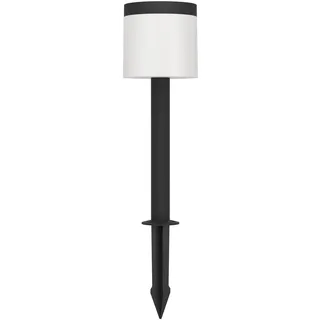 EGLO LED-Solar-Erdspieß Pantete mit Sensor 65 cm x 17,5 cm Schwarz-Weiß