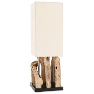 levandeo Tischlampe Treibholz Beige