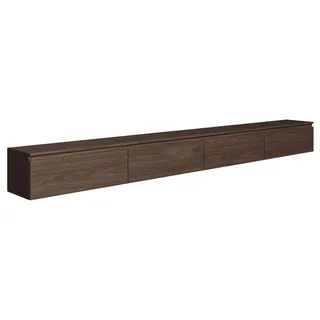 Selsey Bemmi TV-Lowboard 300 cm Walnuss Metall/Spanplatte