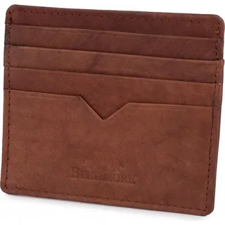 Visitenkartenetui, Brieftasche für Karten und Dokumente, Naturleder, Braun