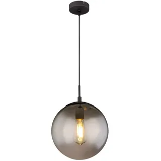 GLOBO Blama 1-flg. Ø 25 cm rund Schwarz Matt