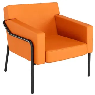 medso powered by paperflow Sessel MEDSO L orange schwarz Kunstleder, 1 St.