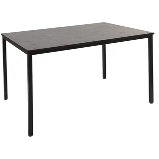 Mendler Schreibtisch Braila, Konferenztisch Bürotisch Seminartisch, 120x80cm MDF schwarze Eiche-Optik