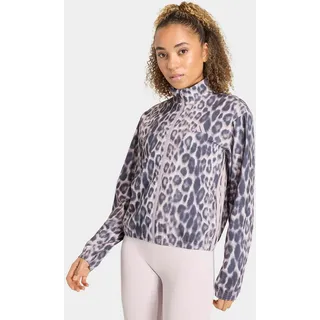 adidas Performance Rollkragenpullover "WORKOUT ESSENTIALS LEOPARD, GEWEBTES MATERIAL", ice lila, shadow navy
