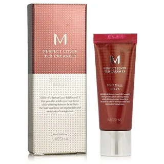 Missha - Perfect Cover BB Cream EX SPF42 PA+++ 20 ml | Perfekte Abdeckung | Sonnenschutz LSF 42 | leichte Formel, Farbton Nr. 25 Warm Beige, 10 g