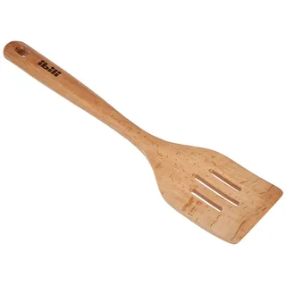 Ibili Pfannenwender perforiert 30 cm aus Buchenholz, Holz, braun, 30 x 7 x 3 cm