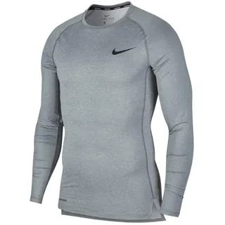 Nike Herren Langarm-Oberteil Pro, Smoke Grey/Light Smoke Grey/Black, S-T, BV5588-068