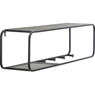 Mid.you Wandgarderobe , Schwarz , Metall , 80x20x17 cm , Bsci , Garderobe, Garderobenpaneele, Wandgarderobe