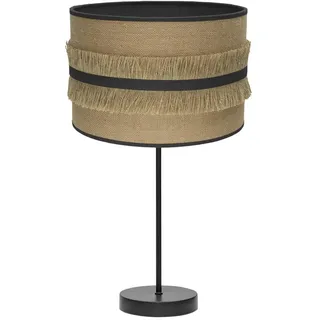 PRENDELUZ Große Tischlampe, 62 x 30 x 30 cm, mit E27-Lampenfassung in Schwarz und schwarzer Tasche, ideal für die Beleuchtung in weiten Räumen.