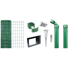 Bild Alberts Fix-Clip Pro als Zaun-Komplettset, mit Einschlagbodenhülse | verschiedene Längen und Höhen | grün | Höhe 153 cm | Länge 100 m