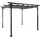 Pergola 3,5 x 3,5 m Grau