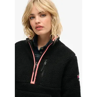 Superdry Fleecepullover »OUTDOOR HALF ZIP FLEECE«, schwarz