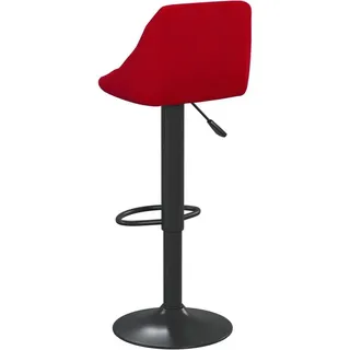 vidaXL Barhocker Weinrot Samt