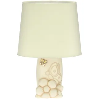 THUN - Tischlampe mit Blume und Schmetterling - Wohnkultur - Linie Elegance - Keramik, Stahl - Höhe 37 cm