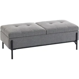 Homcom Polsterbank Grau 117 x 50 x 44 cm