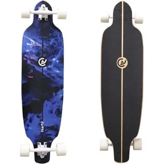 Coasto, Agat 38", Longboard, Blau Schwarz, 38", Unisex-Adult