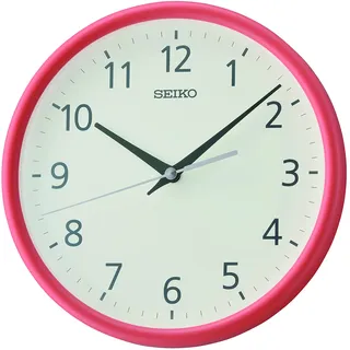 Seiko Clock Wanduhr analog orange QXA804E