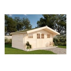 Alpholz Gartenhaus Winnipeg Satteldach 525 cm x 416 cm Natur