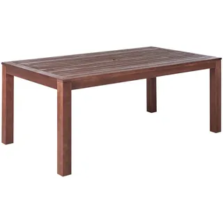 Beliani Gartentisch 180 x 100 x 73 cm Braun