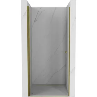 Mexen Pretoria Drehbare Duschtür 80 cm, Transparent, Gold - 852-080-000-50-00 - Transparent, Gold