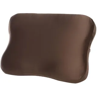 Yasura Seiden-Kissenbezug 40×60×13 cm für BLACKROLL Pillow Plus, Braun | 19 Momme Seide, kühlend, hautfreundlich, atmungsaktiv, passend für Blackroll Recovery Pillow Plus, perfekte Passform