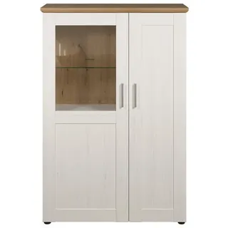 trendteam Vitrine Shade 95 x 194 x 38 cm Weiß