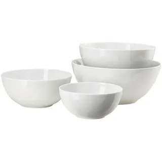 Thomas Schüsselset , Weiß , Keramik , 4-teilig , rund , 29.4x28.2x37.4 cm , DIN EN ISO 14001, DIN EN ISO 9001 , Geschirr, Schalen & Schüsseln, Keramikschalen
